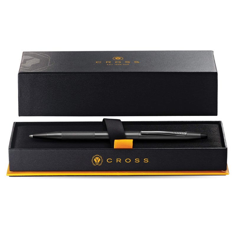 Cross Classic Century Refillable Ballpoint Pen Presented in a Luxury Gift Box - Medium Point, Black Ink, Black Micro-knurl - Image 3